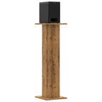 Vidaxl speakerstandaards 2 st 30x30x95 cm hout artisanaal eikenkleurig