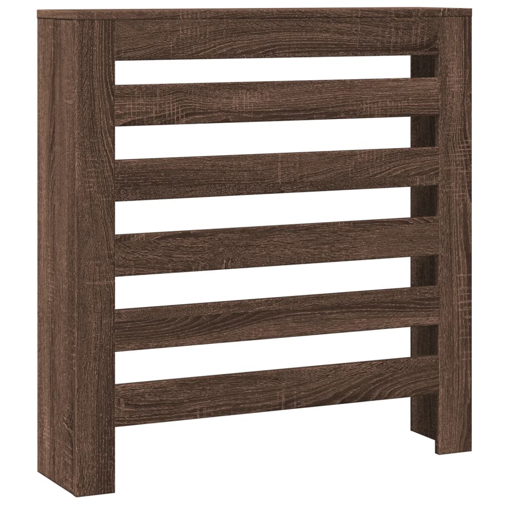 Vidaxl radiatorombouw 78x20x82 cm bewerkt hout bruin eikenkleurig