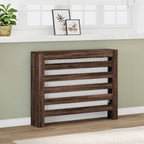 Vidaxl radiatorombouw 104x20x82 cm bewerkt hout bruin eikenkleurig