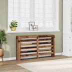 Vidaxl radiatorombouw 149x20x82 cm bewerkt hout oud hout