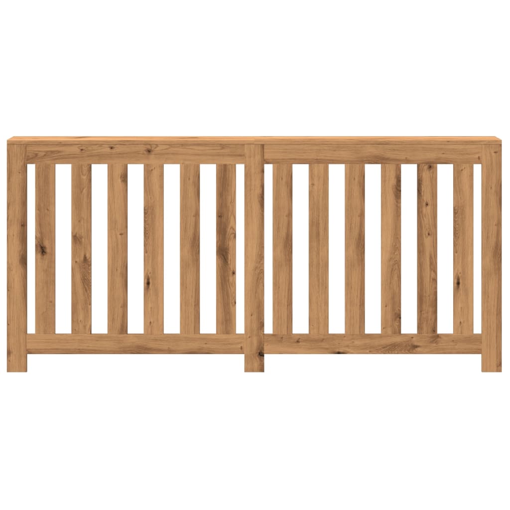 Vidaxl radiatorombouw 175x20x82 cm bewerkt hout artisanaal eikenkleur