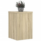 Vidaxl plantenstandaards 2 st 20x20x30 cm bewerkt hout sonoma eiken