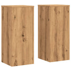 Vidaxl plantenstandaards 2 st 30x30x70 cm hout artisanaal eiken