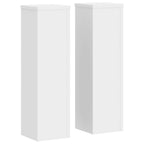 Vidaxl plantenstandaards 2 st 17x17x60 cm bewerkt hout wit