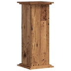 Vidaxl plantenstandaard 33x33x80 cm bewerkt hout oud houtkleurig