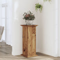 Vidaxl plantenstandaard 33x33x80 cm bewerkt hout oud houtkleurig