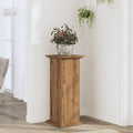 Vidaxl plantenstandaard 33x33x80 cm bewerkt hout artisanaal eikenkleur