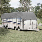 Vidaxl caravan dakbedekking 900x300 cm vliesvlies grijs