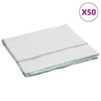 Vidaxl reinigingsdoeken 50 st gestreept 50x60 cm wit en groen