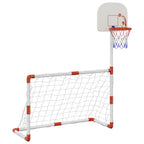 Vidaxl kindervoetbal- en basketbalset met ballen 98x50x70 cm