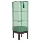 Vidaxl plantenbak verhoogd met kashoes 40x40x140 cm rattanlook