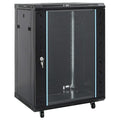 Vidaxl netwerkkast 15u 19 ip20 60x45x86 cm zwart