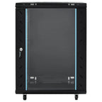 Vidaxl netwerkkast 15u 19 ip20 60x45x86 cm zwart