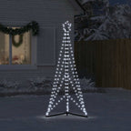 Vidaxl led-kerstboom 363 leds koud wit 182 cm