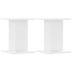 Vidaxl plantenstandaards 2 st 30x30x40 cm bewerkt hout wit