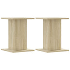 Vidaxl plantenstandaards 2 st 30x30x40 cm bewerkt hout sonoma eiken