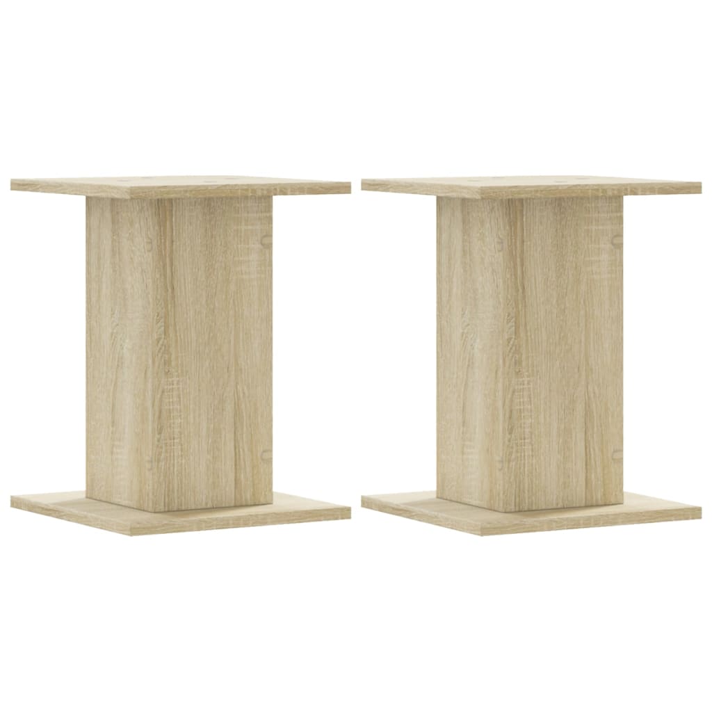 Vidaxl plantenstandaards 2 st 30x30x40 cm bewerkt hout sonoma eiken