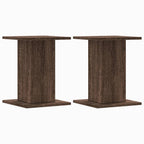 Vidaxl plantenstandaards 2 st 30x30x40 cm bewerkt hout bruin eiken