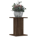 Vidaxl plantenstandaards 2 st 30x30x40 cm bewerkt hout bruin eiken