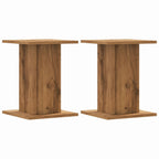 Vidaxl plantenstandaards 2 st 30x30x40 cm hout artisanaal eiken