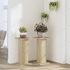 Vidaxl plantenstandaards 2 st 30x30x60 cm bewerkt hout sonoma eiken