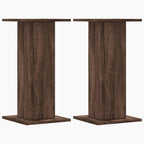 VidaXL Plantenstandaards 2 st 30x30x60 cm bewerkt hout bruin eiken