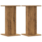 Vidaxl plantenstandaards 2 st 30x30x60 cm hout artisanaal eiken