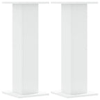 Vidaxl plantenstandaards 2 st 30x30x80 cm bewerkt hout wit