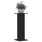 Vidaxl plantenstandaards 2 st 30x30x80 cm bewerkt hout zwart