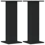Vidaxl plantenstandaards 2 st 30x30x80 cm bewerkt hout zwart