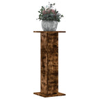 Vidaxl plantenstandaards 2 st 30x30x80 cm bewerkt hout gerookt eiken