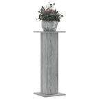 Vidaxl plantenstandaards 2 st 30x30x80 cm bewerkt hout grijs sonoma