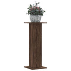 Vidaxl plantenstandaards 2 st 30x30x80 cm bewerkt hout bruin eiken