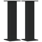 Vidaxl plantenstandaards 2 st 30x30x95 cm bewerkt hout zwart