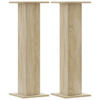 Vidaxl plantenstandaards 2 st 30x30x95 cm bewerkt hout sonoma eiken