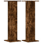 Vidaxl plantenstandaards 2 st 30x30x95 cm bewerkt hout gerookt eiken