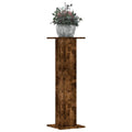 Vidaxl plantenstandaards 2 st 30x30x95 cm bewerkt hout gerookt eiken