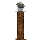 Vidaxl plantenstandaards 2 st 30x30x95 cm bewerkt hout gerookt eiken