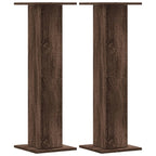 Vidaxl plantenstandaards 2 st 30x30x95 cm bewerkt hout bruin eiken