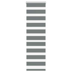 Vidaxl zebra rolgordijn 40x100 cm stofbreedte 35,9 cm donkergrijs