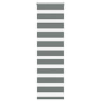 Vidaxl zebra rolgordijn 45x100 cm stofbreedte 40,9 cm donkergrijs