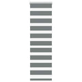 Vidaxl zebra rolgordijn 50x100 cm stofbreedte 45,9cm donkergrijs