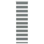 Vidaxl zebra rolgordijn 50x100 cm stofbreedte 45,9cm donkergrijs