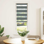 Vidaxl zebra rolgordijn 50x100 cm stofbreedte 45,9cm donkergrijs