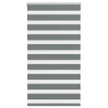 Vidaxl zebra rolgordijn 90x100 cm stofbreedte 85,9 cm donkergrijs
