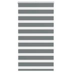 Vidaxl zebra rolgordijn 90x100 cm stofbreedte 85,9 cm donkergrijs