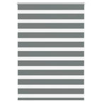 Vidaxl zebra rolgordijn 100x100 cm stofbreedte 95,9 cm donkergrijs