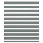 Vidaxl zebra rolgordijn 135x100 cm stofbreedte 130,9 cm donkergrijs