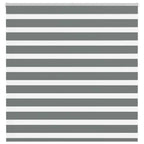 Vidaxl zebra rolgordijn 145x100 cm stofbreedte 140,9 cm donkergrijs