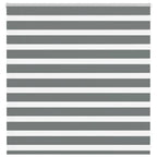 Vidaxl zebra rolgordijn 150x100 cm stofbreedte 145,9 cm donkergrijs